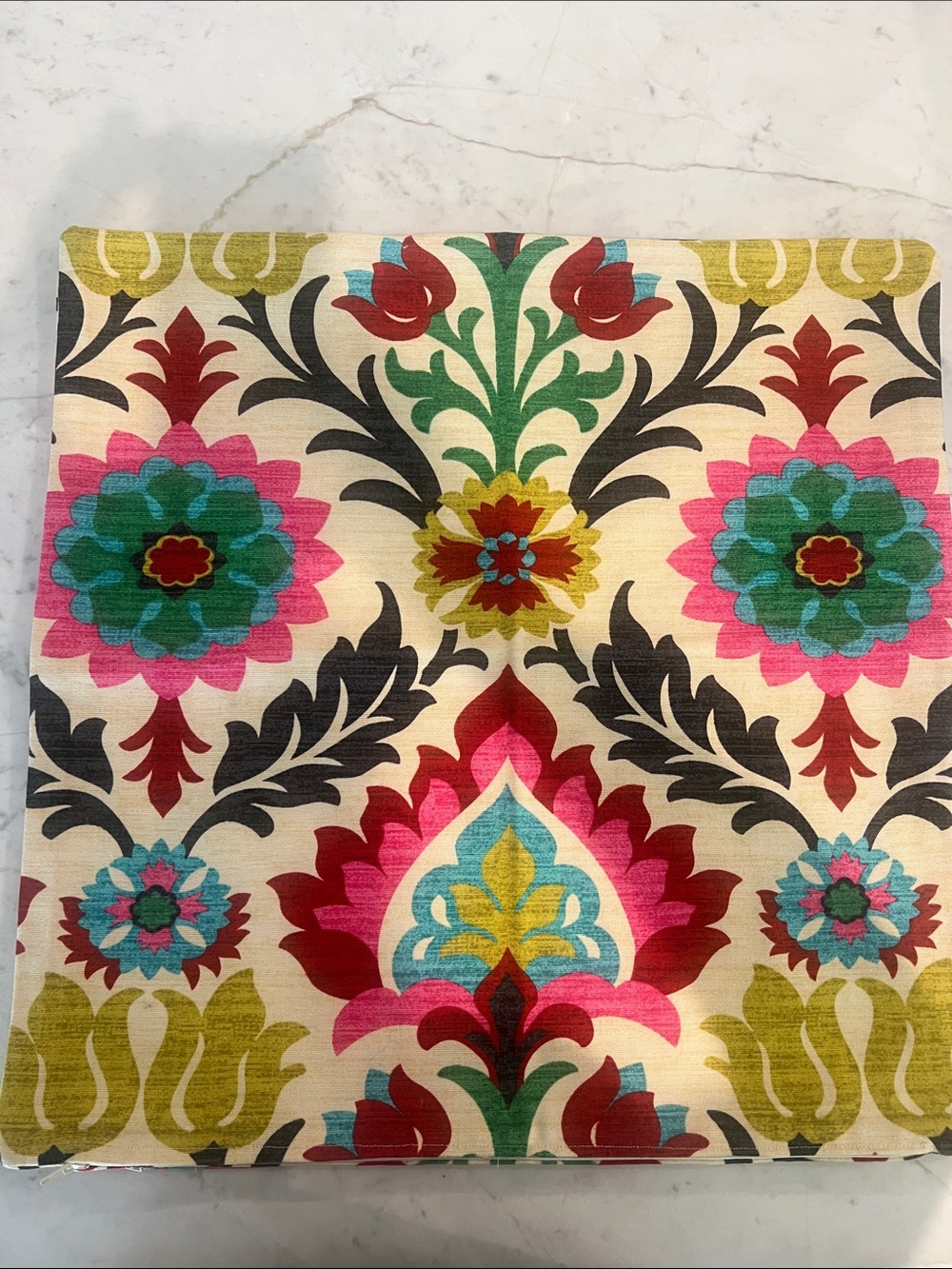 Santa Maria Desert Flower Boho Bright Floral Throw Pillow Covers